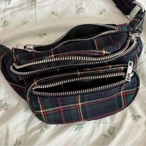 Brandy Melville Plaid Fanny Pack